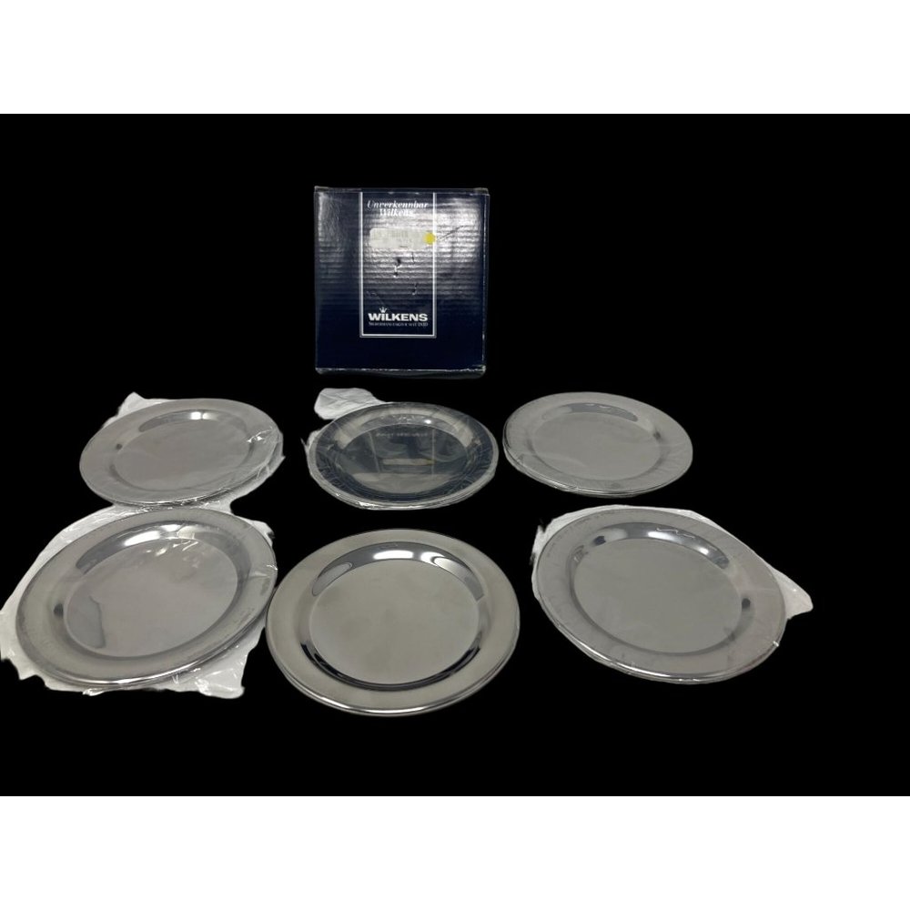 Vintage Wilkens 18/10 Stainless Steel Coasters - Set of 6 - NEW in Original Box